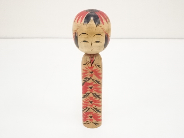 TRADITIONAL JAPANESE CRAFT / KOKESHI DOLL (18.1 cm)/ ARTISAN WORK